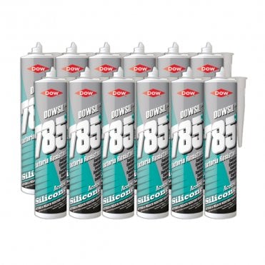 12x 785+ Bacteria Resistant Sanitary Silicone - White