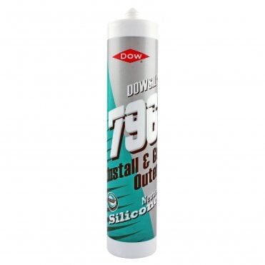 796 PVCu, Aluminium & Wood Silicone Sealant White