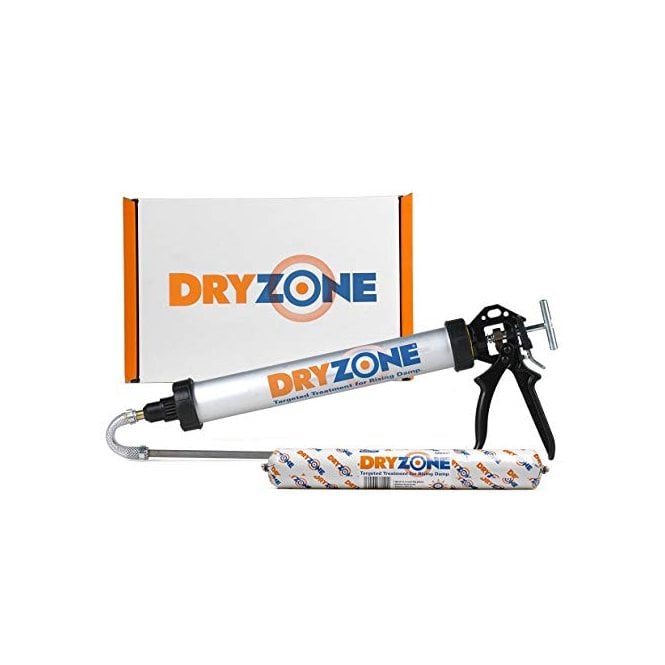 Dryzone 6 Tubes of 600ml Rising Damp Treatment with Applicator Gun