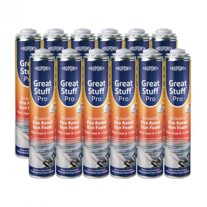 DuPont 12x Dow Great Stuff Pro Fire Rated Gun Foam