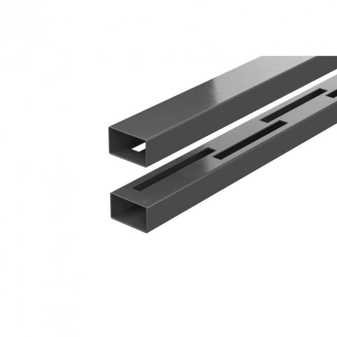 Durapost 1.828m Anthracite Grey Rails for Vento up to 900mm Height Pack of 2