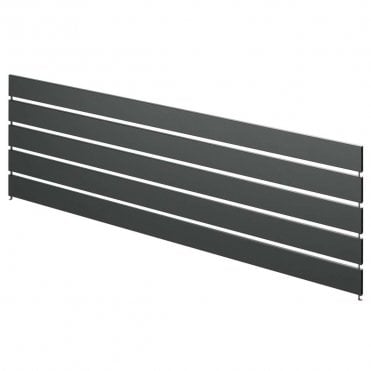 1.82m x 0.6m Black Sleek Aluminium Screen Panel Pack of 5