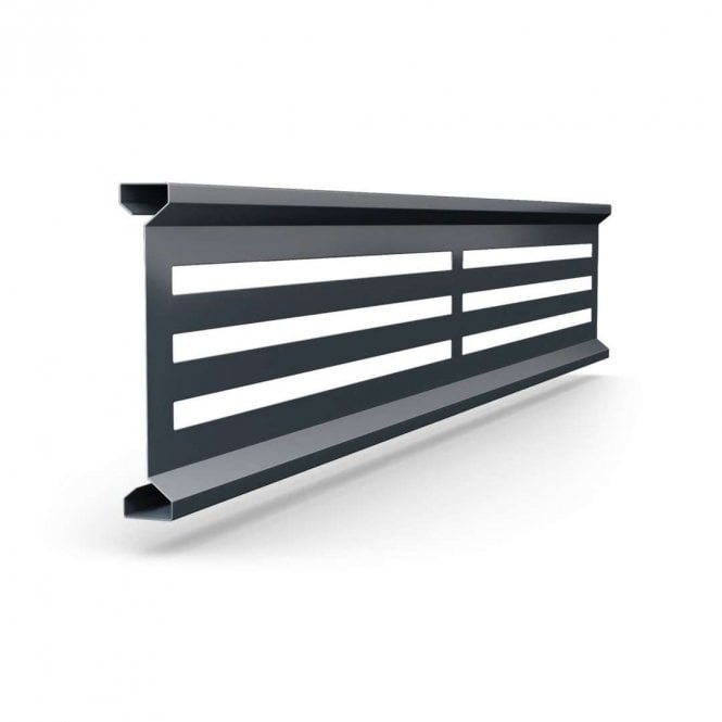 Durapost 1.83m Anthracite Grey Slatted Trellis