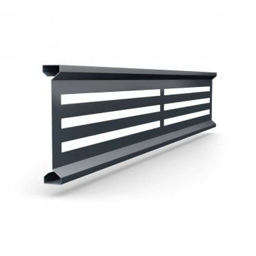 1.83m Anthracite Grey Slatted Trellis