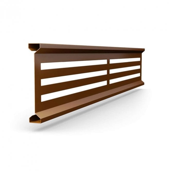 Durapost 1.83m Sepia Brown Slatted Trellis