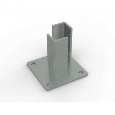125mm Galvanised Corner Post Bolt Down