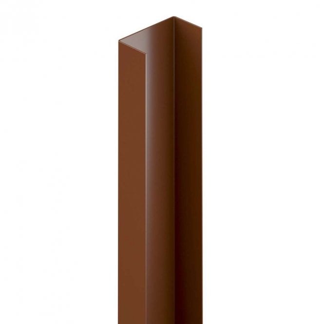 Durapost 2.1m 48mm Sepia Brown End In-Fill for Classic Post