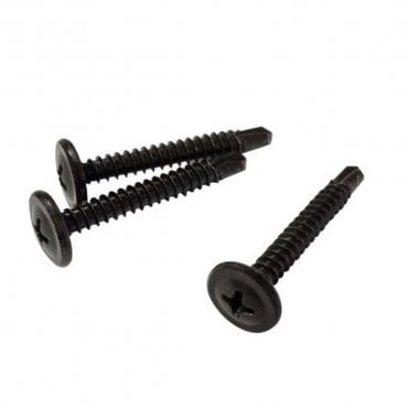4.2 x 32mm Anthracite Grey Sleek Pan Head Self Driving Screws Bag of 20