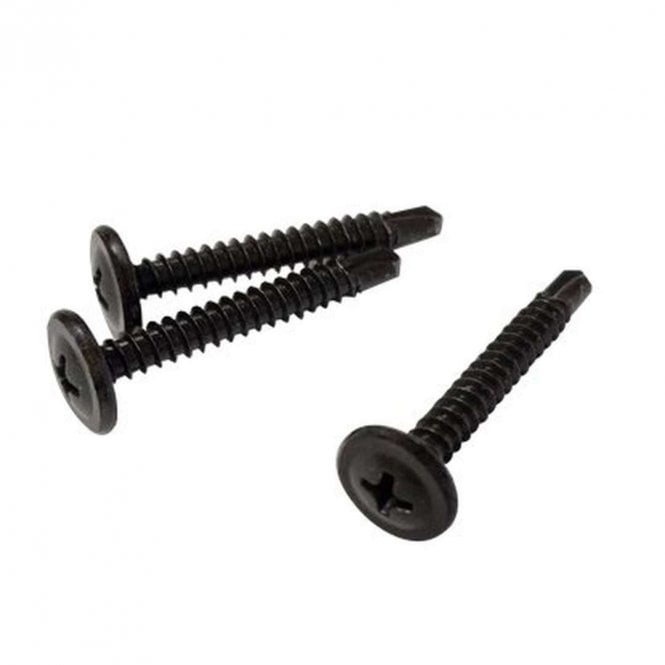 Durapost 4.2 x 32mm Black Sleek Pan Head Self Driving Screws Bag of 20