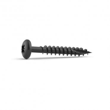 4 x 40mm Anthracite Grey Pan Head Timber Screws Bag of 10