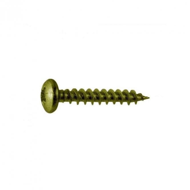 Durapost 4 x 40mm Olive Grey Pan Head Timber Screws Bag of 10