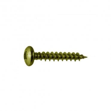 4 x 40mm Olive Grey Pan Head Timber Screws Bag of 10