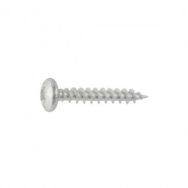 4 x 40mm Ruspert Silver Pan Head Timber Screws Bag of 10