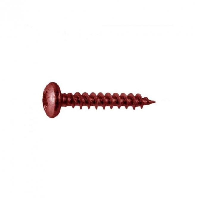 Durapost 4 x 40mm Sepia Brown Pan Head Timber Screws Bag of 10
