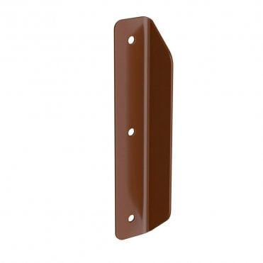 6" Sepia Brown Gate Stop Set for Wooden Gate
