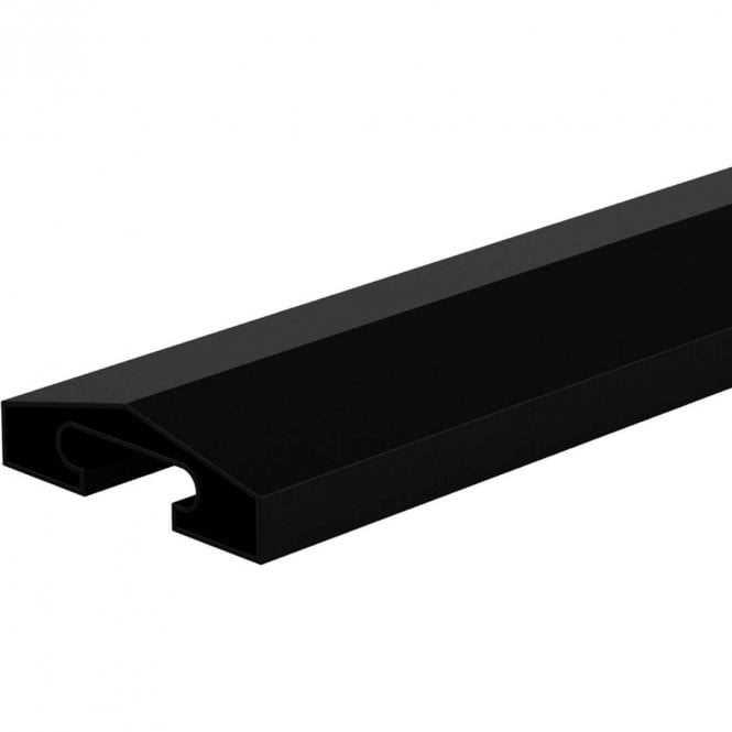 Durapost 65mm Black Capping Rail
