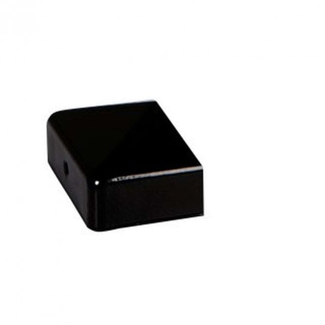 Durapost 75 x 37mm Black Half Post Cap with Bracket