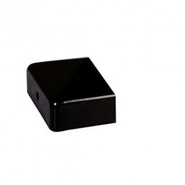 75 x 37mm Black Half Post Cap with Bracket