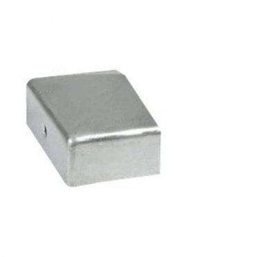75 x 37mm Galvanised Half Post Cap with Bracket