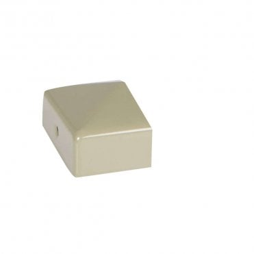 75 x 37mm Olive Grey Half Post Cap with Bracket