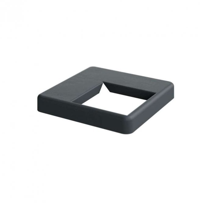Durapost Anthracite Grey Cover Plate for Corner Post Bolt Down