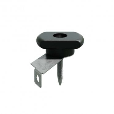 Black Universal Capping Rail Fixing Bag of 3