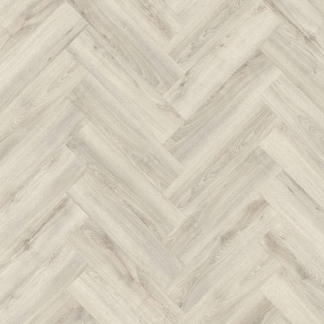 Elka Kentucky Oak Beige Rigid Vinyl Herringbone Flooring 0.794m2 Per Pack