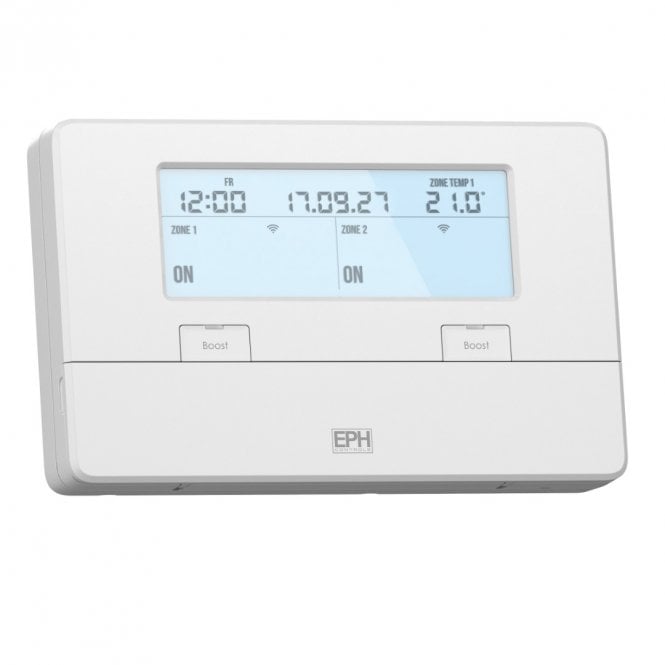 EPH Controls 2 Zone Wireless Programmer - 7 Day, 5/2 Day or 24 Hour - R27-RF V2