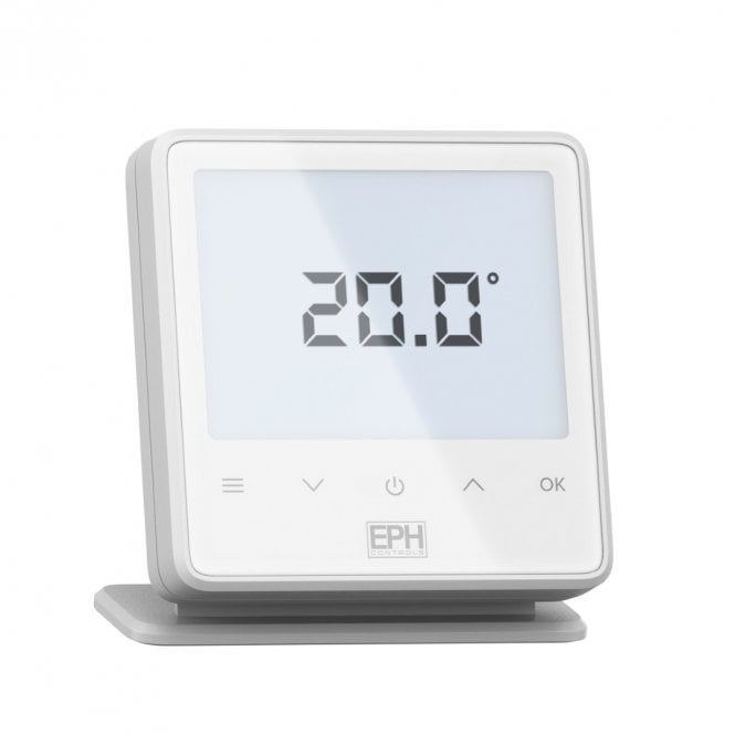 EPH Controls Touch White Battery Powered RF Room Thermostat RFRB-TW