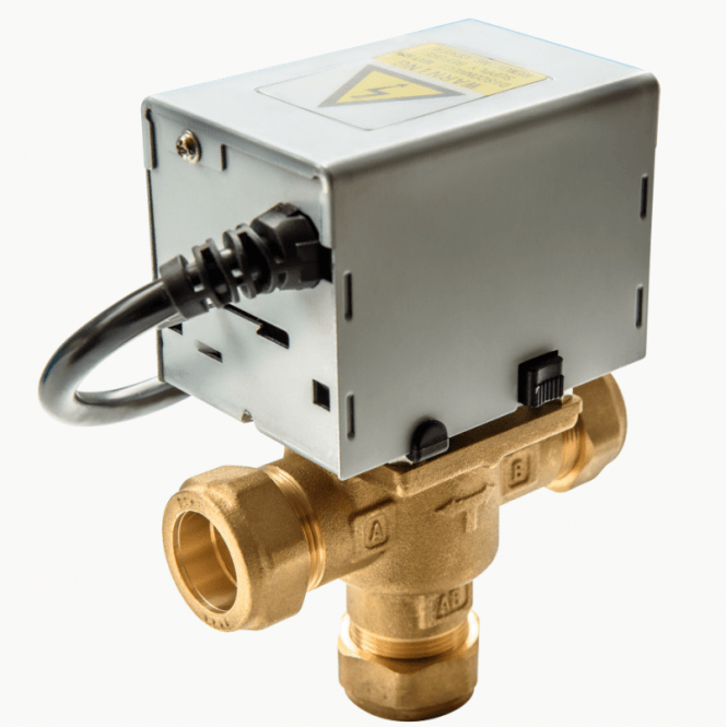 ESI Controls 22mm Compression 3 Port Motorised Valve - ESZV223LM