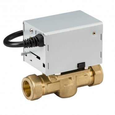 28mm Compression 2 Port Motorised Zone Valve - ESZV282LM
