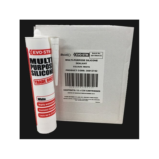 Evo-stik 12 x Multi-Purpose White Trade High Modulas Sealant
