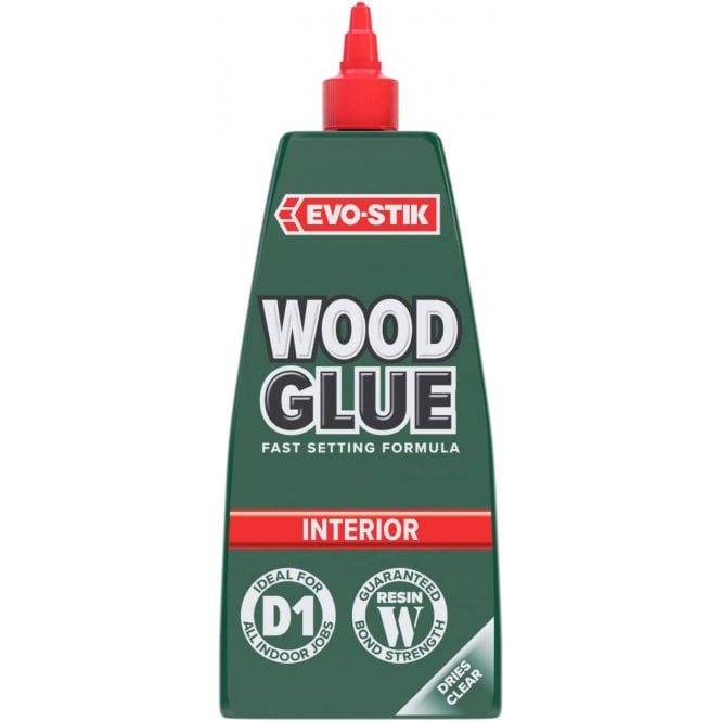 Evo-stik 1L Clear Interior Fast-Setting Resin 'W' Weatherproof Wood Glue