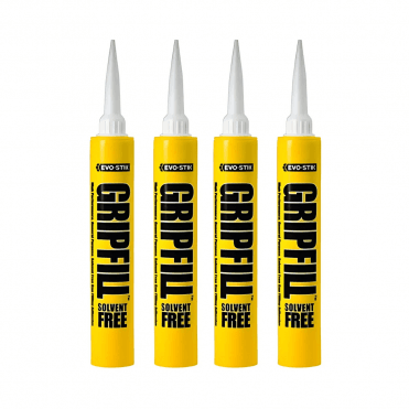 4x Gripfill Solvent Free Adhesive - Instant Grip