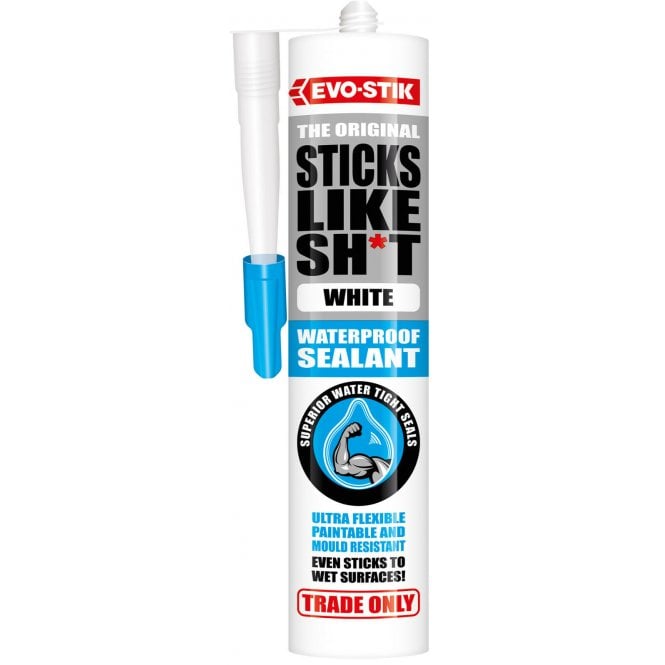 Evo-stik C20 'Sticks Like Sh*t' White/Clear Waterproof Sealant