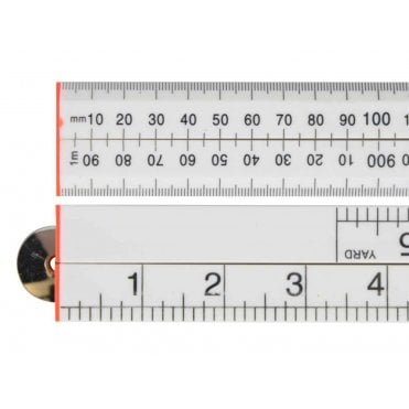 1m White ABS Plastic Folding Rule