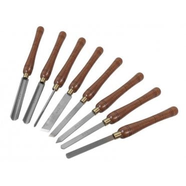 HSS Turning Chisel Wooden Boxed 8 Piece Set