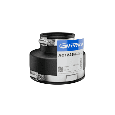 Flexible Rubber Clay-To-Plastic Adapter Coupling