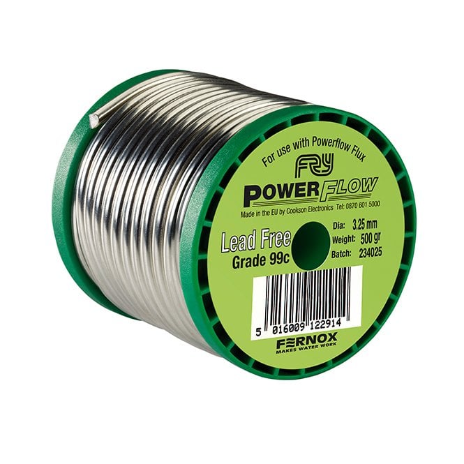 Fernox Fry Powerflow 500g Lead Free Plumbing Solder Wire