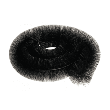 105mm Black Gutter Brush Leaf Guard Debris Eliminator - 4m