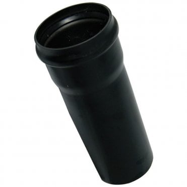 110mm x 1m Single Socket Soil Pipe BLACK - SP8B