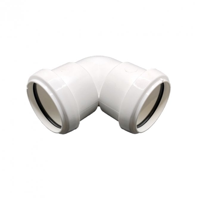 FloPlast 32mm Push-Fit Waste 90° Bend WHITE - WP10W