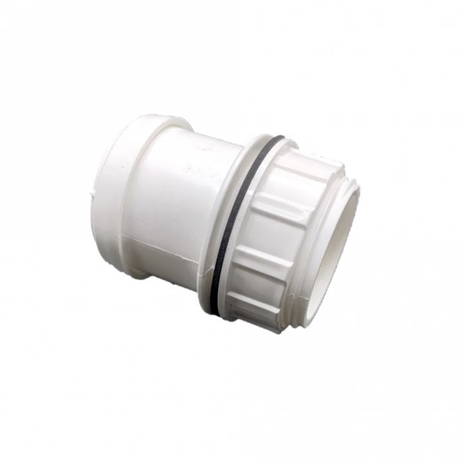 FloPlast 32mm Push-Fit Waste Tank Connector WHITE - WP60W