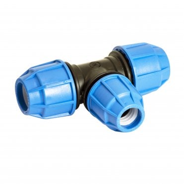 32mm x 25mm x 32mm MDPE Pipe Reducing Tee