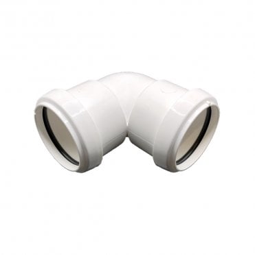 40mm Push-Fit Waste 90° Bend WHITE - WP11W