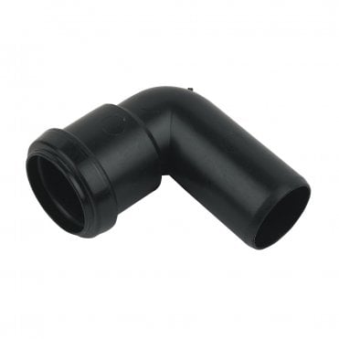 40mm Push-Fit Waste 90° Conversion Bend BLACK - WP27B