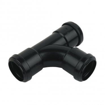 40mm Push-Fit Waste 90° Equal Tee BLACK - WP23B