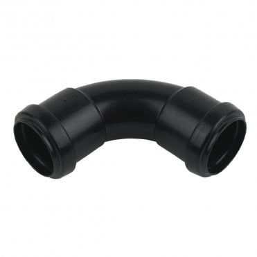 40mm Push-Fit Waste 92.5° Swept Bend BLACK - WP15B