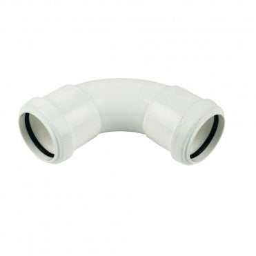 40mm Push-Fit Waste 92.5° Swept Bend WHITE - WP15W