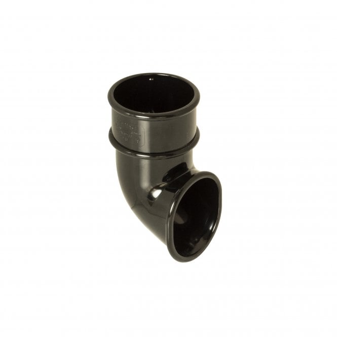 FloPlast Miniflo 50mm Black Round Rainwater Downpipe Shoe